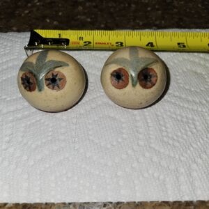 Vintage Pottery Owl Salt Pepper Shakers